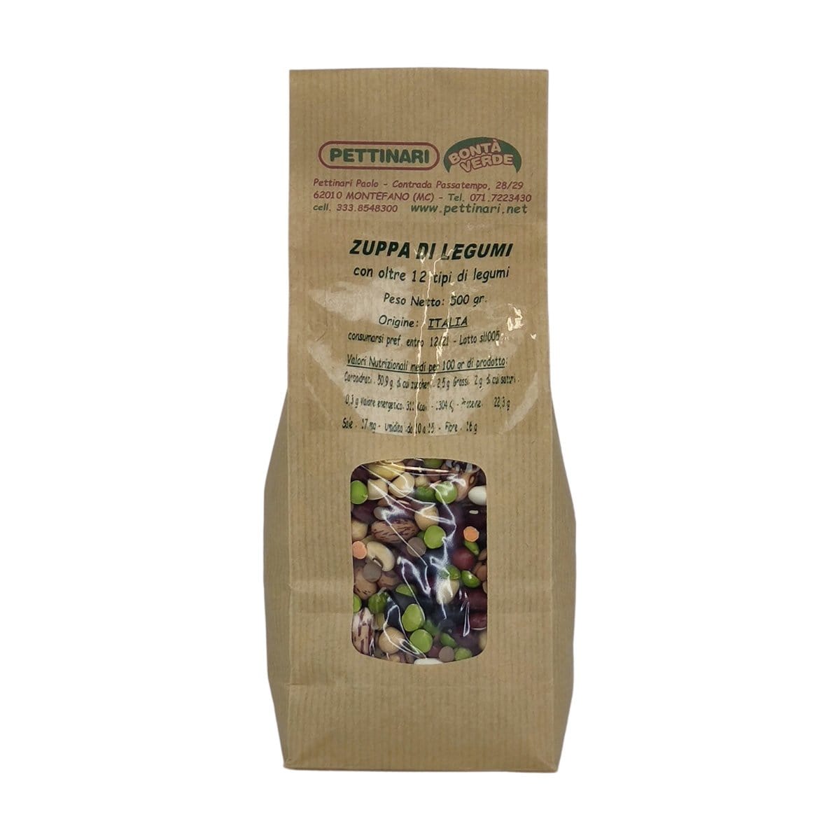 Zuppa di Legumi Misti - Origine Italia - 500 gr Pettinari Paolo (2500133)