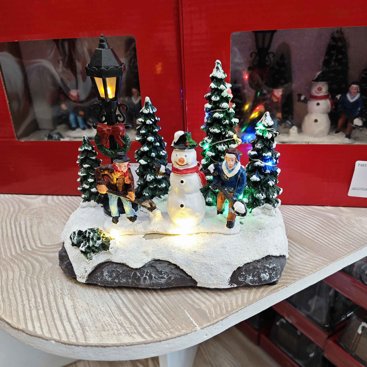 Scena Pupazzo di Neve con 14 Led per paesaggio invernale