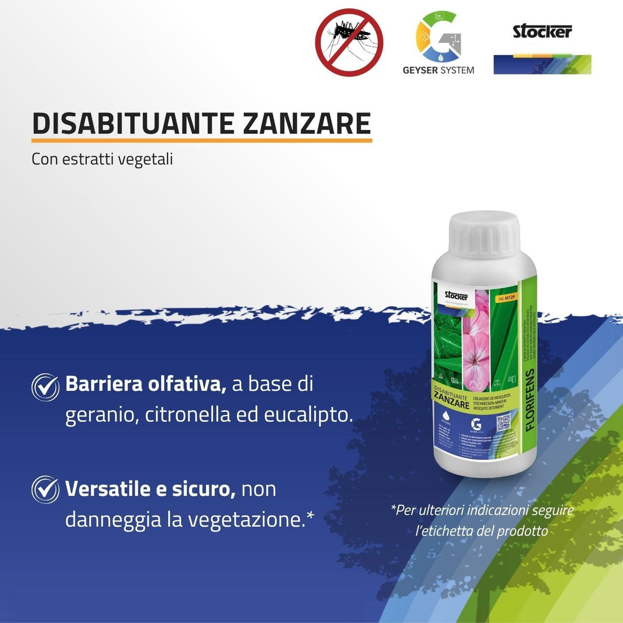 Kit Geyser Nebulizzatore Portatile 2 litri con disabituante anti-zanzare