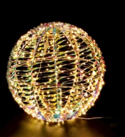 Sfera / Palla da 400 LED da interno/esterno bianco - luce calda - diam. 40 cm