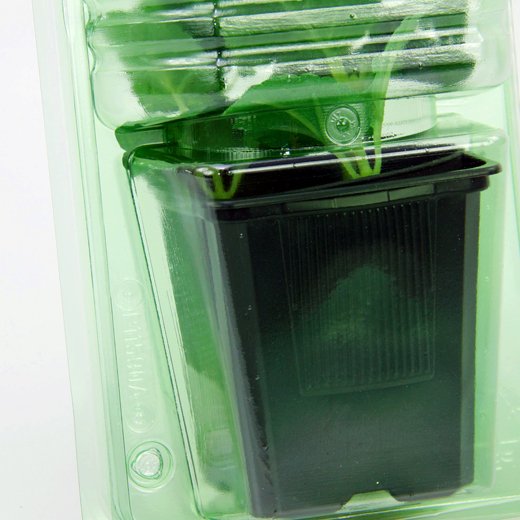 Pacco per ordine per corrispondenza contenente 1 pianta in un vaso di 9x9x10 cm.