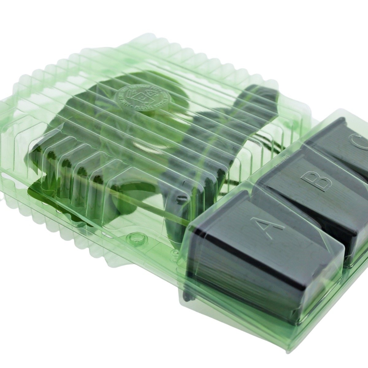 Pacco per ordinazione per 3 piante in vasi di 7x7x8 cm.