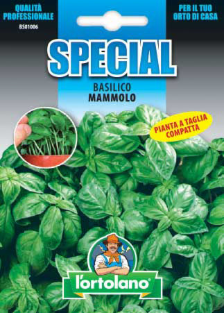 Semi Basilico Mammolo L'Ortolano