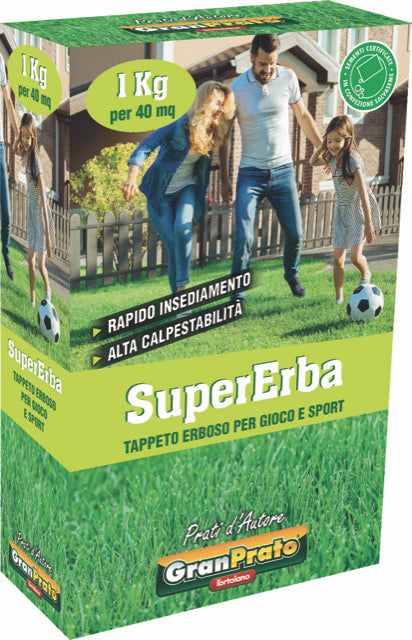 Semi di erba Super erba gran prato - L'Ortolano