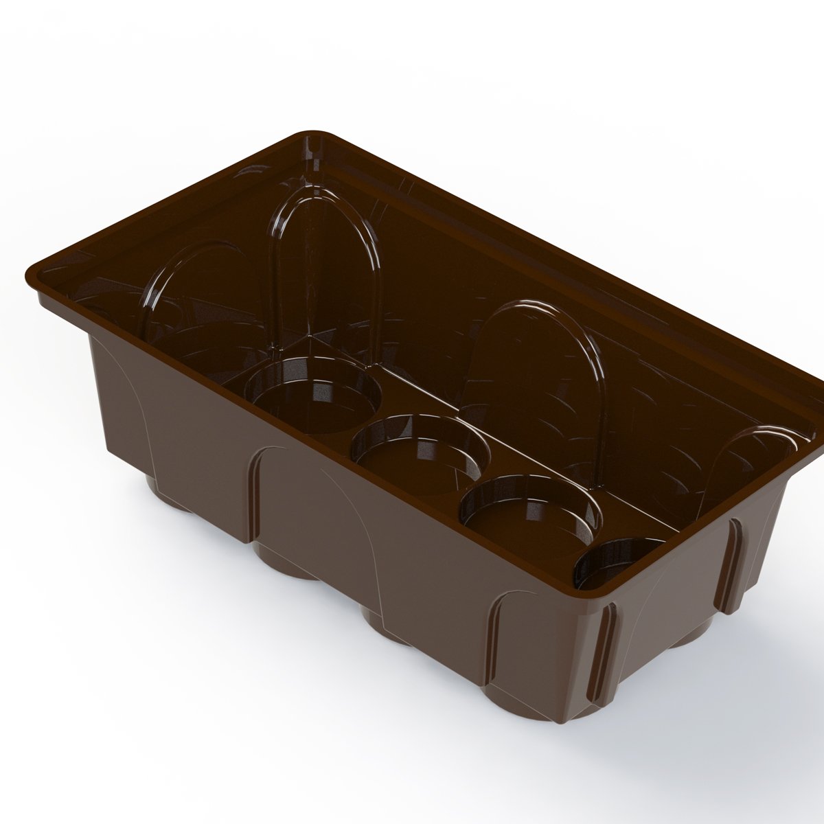 Base del kit di avviamento per semi per contenere 8 tablet Jiffy o coco.