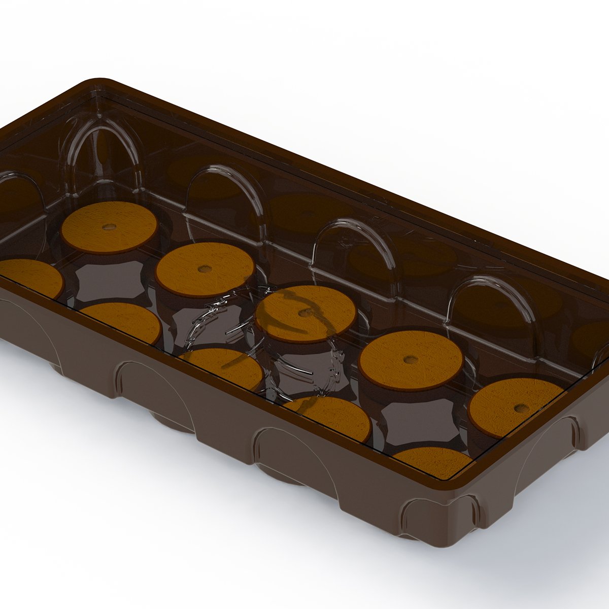 Kit di avviamento per semi base per contenere 10 tablet Jiffy o coco.