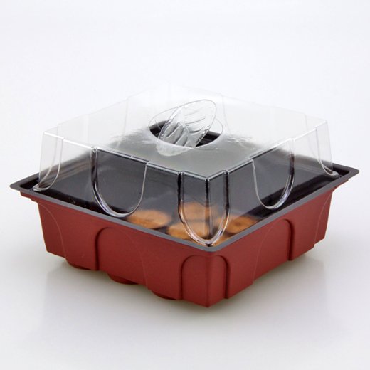 Coperchio per il kit di avviamento semi per contenere 12 tablet Jiffy o di cocco.