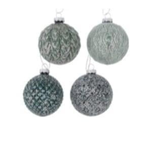 1 Sfera in Vetro Ejvin Verde - decorazione assortita Boltze