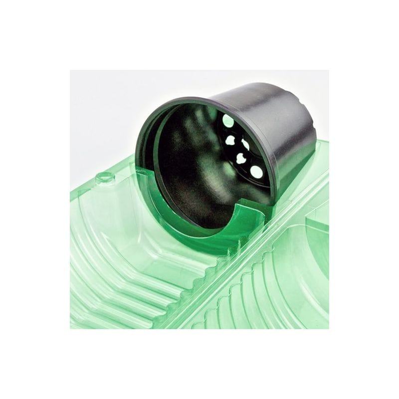 1 x Imballaggio plastica spedire piante vaso ø13 x 12 cm - apertura ø 8 cm - h max 21 cm MillStore