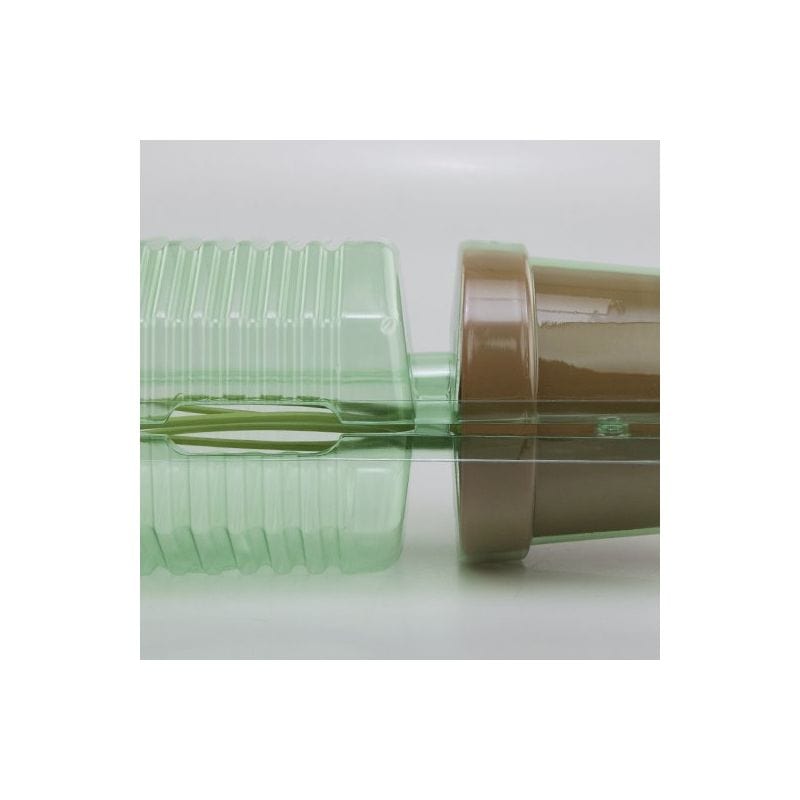 1 x Imballaggio plastica spedire piante vaso ø14 x 13 cm - apertura ø 4 cm - h max 33 cm MillStore