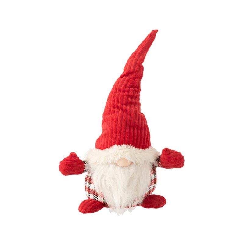 J-Line cm.23x29x50h Babbo natale decorativo vestito rosso in tessuto felpato, tre dimensioni (3818608)