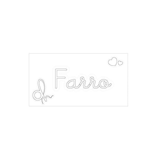 OH Organizer Bianco Etichetta adesiva con scritta Farro cm.4,5x1,5h. (3818897)