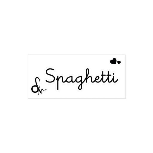 Etichetta adesiva con scritta Spaghetti cm.7,5x1,5h. | OlimpiaHome. (3818941)