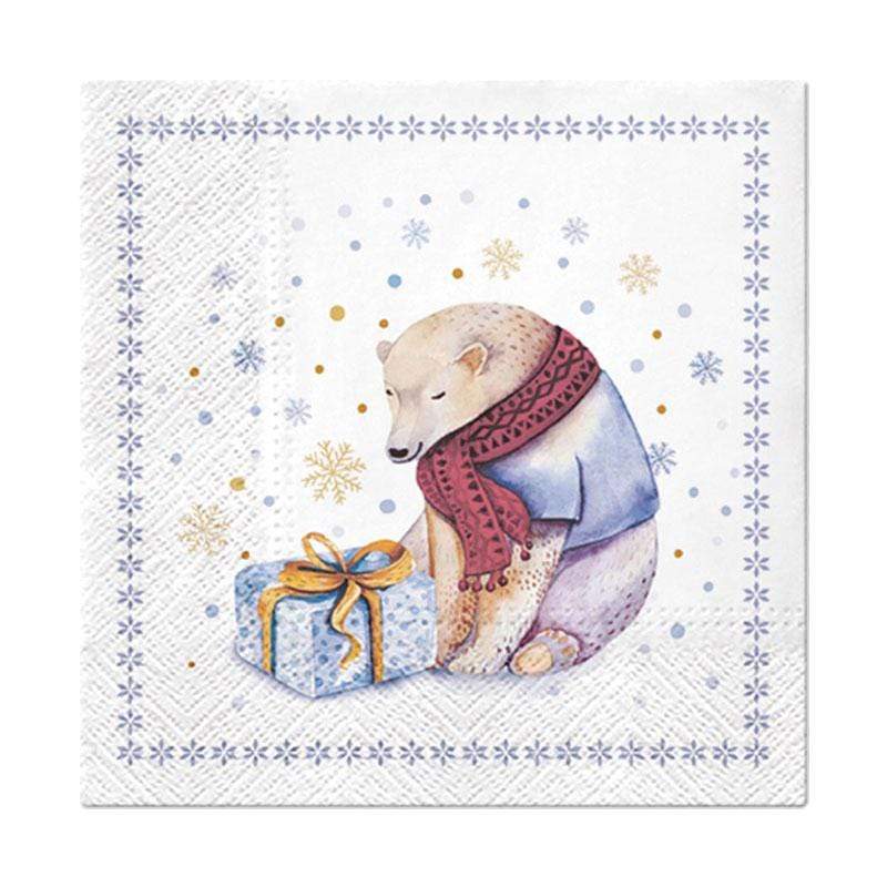 Boltze Homecollections ORSO Tovaglioli di carta con disegni natalizi cm 33x33 (3819330)