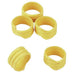 Anelli Plastica spirale zampe Piccioni - Diam 10 mm Giallo / 10 Pz. MillStore (2491811)