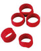 Anelli Plastica spirale zampe Piccioni - Diam 10 mm Rosso / 10 Pz. MillStore (2491813)
