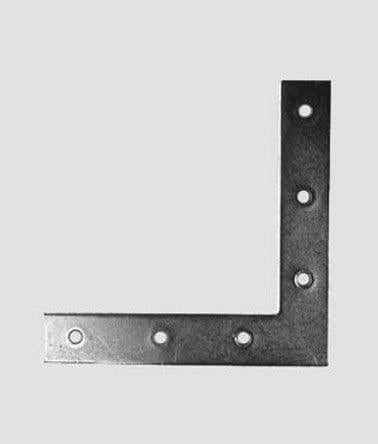Angolo di rinforzo piano acciaio zincato - 12 x 12 cm MillStore (2491838)
