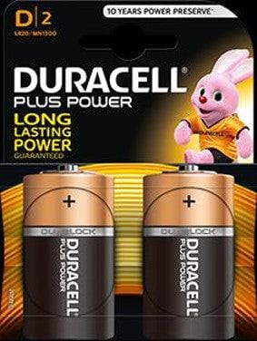 Batterie Pile Torcia LR20 Power D in blister da pz.2 - Duracell Duracell (2491994)