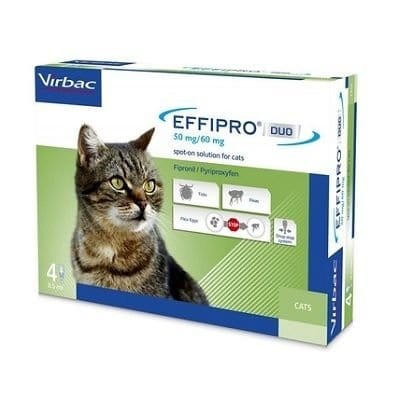 Effipro Duo Spot-On Gatti 4 pipette - Virbac Virbac (2493649)