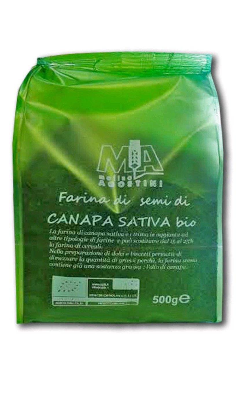 Farina semi di Canapa Sativa Bio - 2 x 250 gr - Molino Agostini Molino Agostini (2493747)