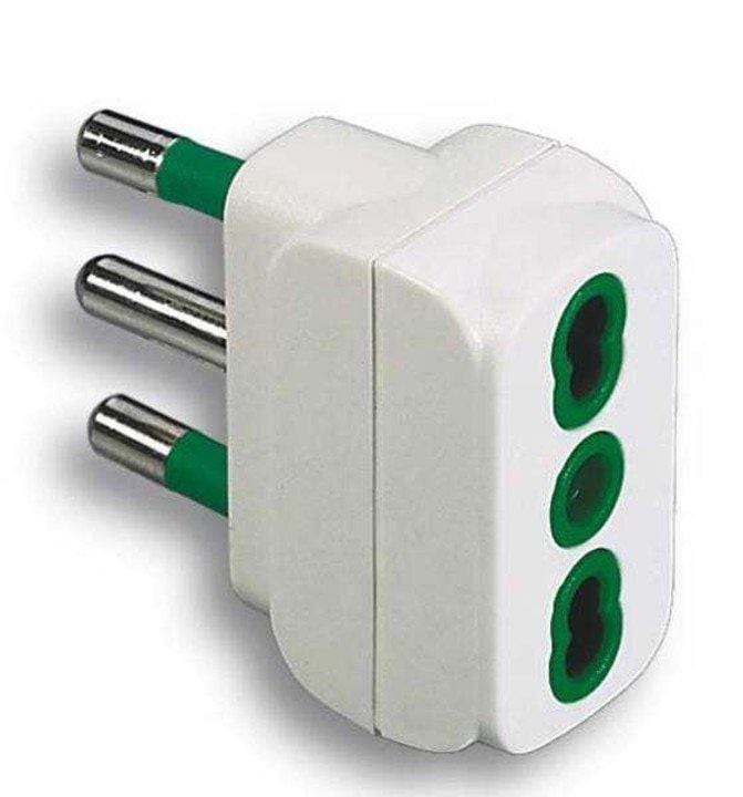 FME Fanton Adattatore Semplice con Spina 2P 16A+T e Presa 2P+T 16A Bipasso Fanton (2494145)