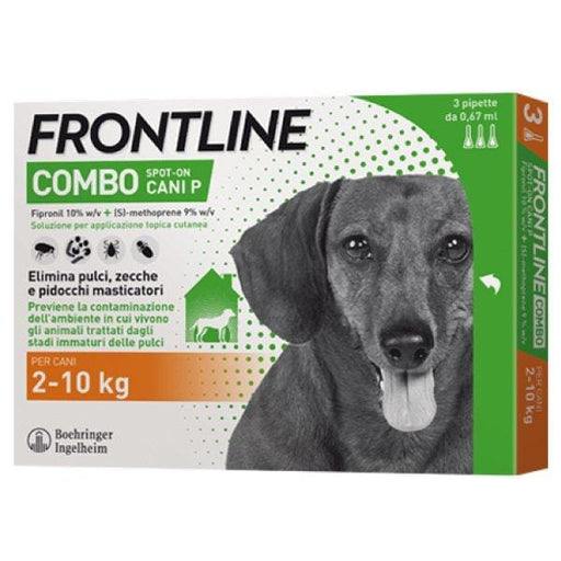 Frontline Combo Antiparassitario Spot On Cani da 2 a 10 kg - 3 Pipette Frontline (2494229)