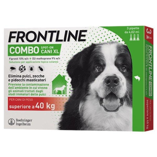 Frontline Combo Antiparassitario Spot On cani taglia gigante 40 Kg in sù - 3 Pipette Frontline (2494230)
