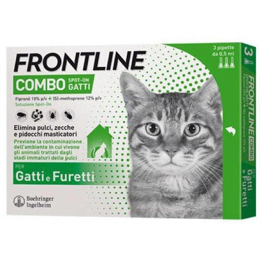 Frontline Combo Antiparassitario Spot on Gatti - 3 Fiale - 0,5 gr Frontline (2494233)