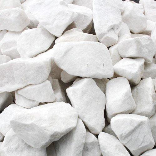 Ghiaietto Bianco Carrara - Sassolini da 8 - 12 mm - Sacco 25 kg MillStore (2494322)