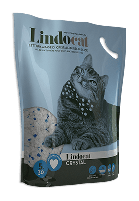 Lettiera Crystal con gel di silice - Inodore - Lindocat Lt.  15 Lindocat (2495250)