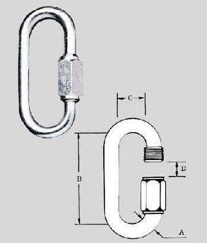 Maglia di giunzione per catene n°5 - art.400 - in acciaio zincocromato MillStore (2495305)