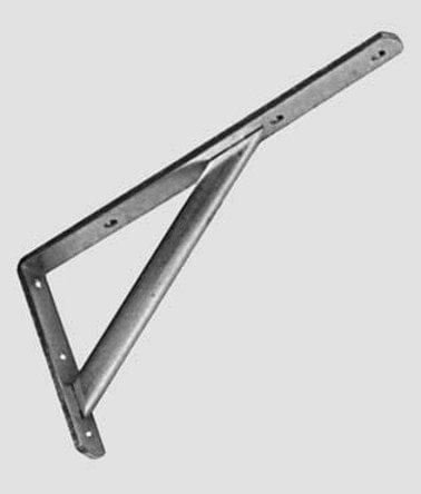 MENSOLA CON SAETTA IN ACCIAIO ZINCATO - 20 X 4 mm - Lunghezza Cm.20 MillStore (2495644)