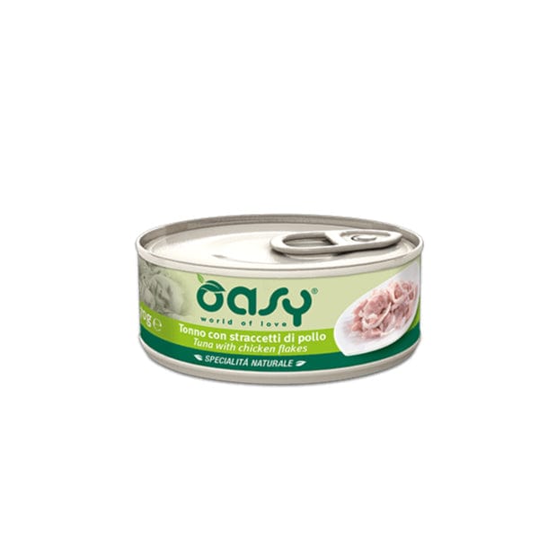 Oasy Specialità Naturale Lattine - Umido per Gatti 70 gr / Tonno con Pollo Oasy (2496332)