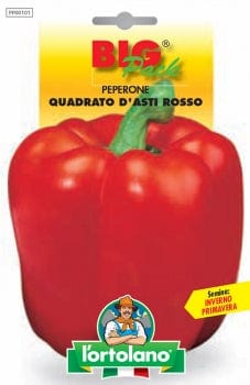 Peperone Quadrato d'Asti Rosso Big Pack - L'Ortolano L'Ortolano (2496728)