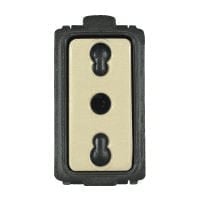 Presa Bivalente 2P+T 10-16A 250V~ - 16A frutto Avorio Univel MillStore (2497534)