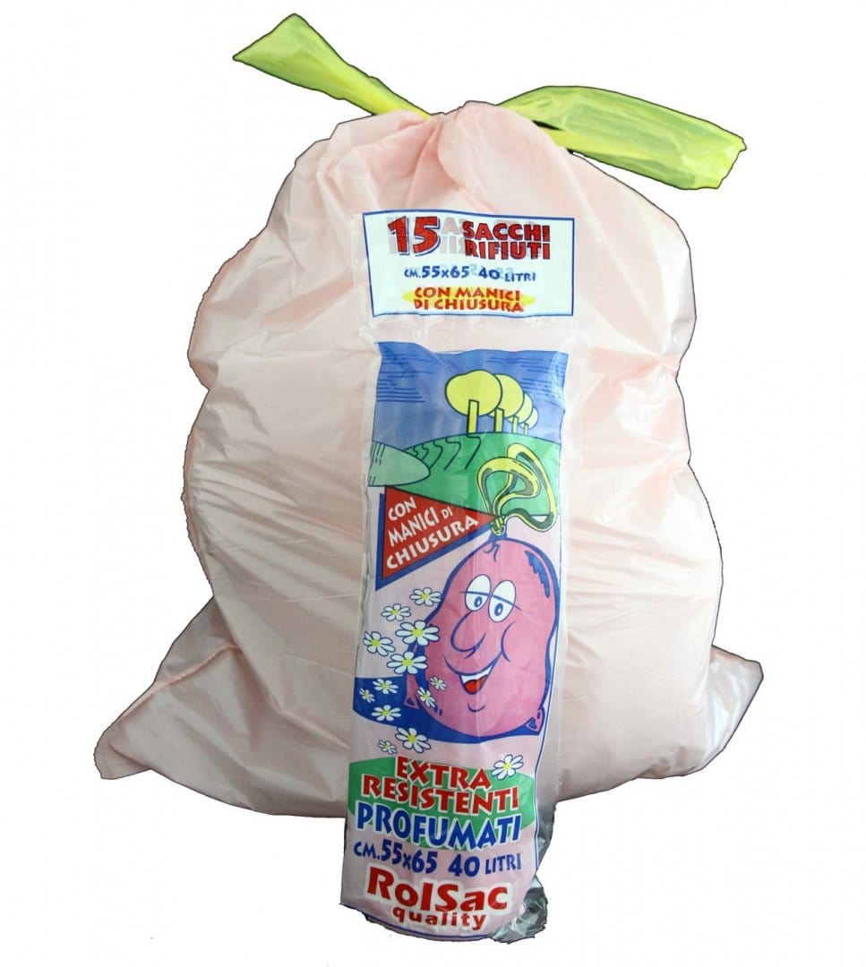 Sacchetto Saccopratico Profumato con Legacci Chiusura - 55 x 65 cm - Rt 15 pz Virosac (2498110)