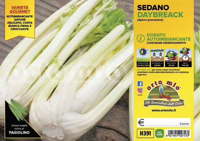 Sedano dorato Daybreack F1 - 6 piante - Orto Mio Orto Mio (2498288)