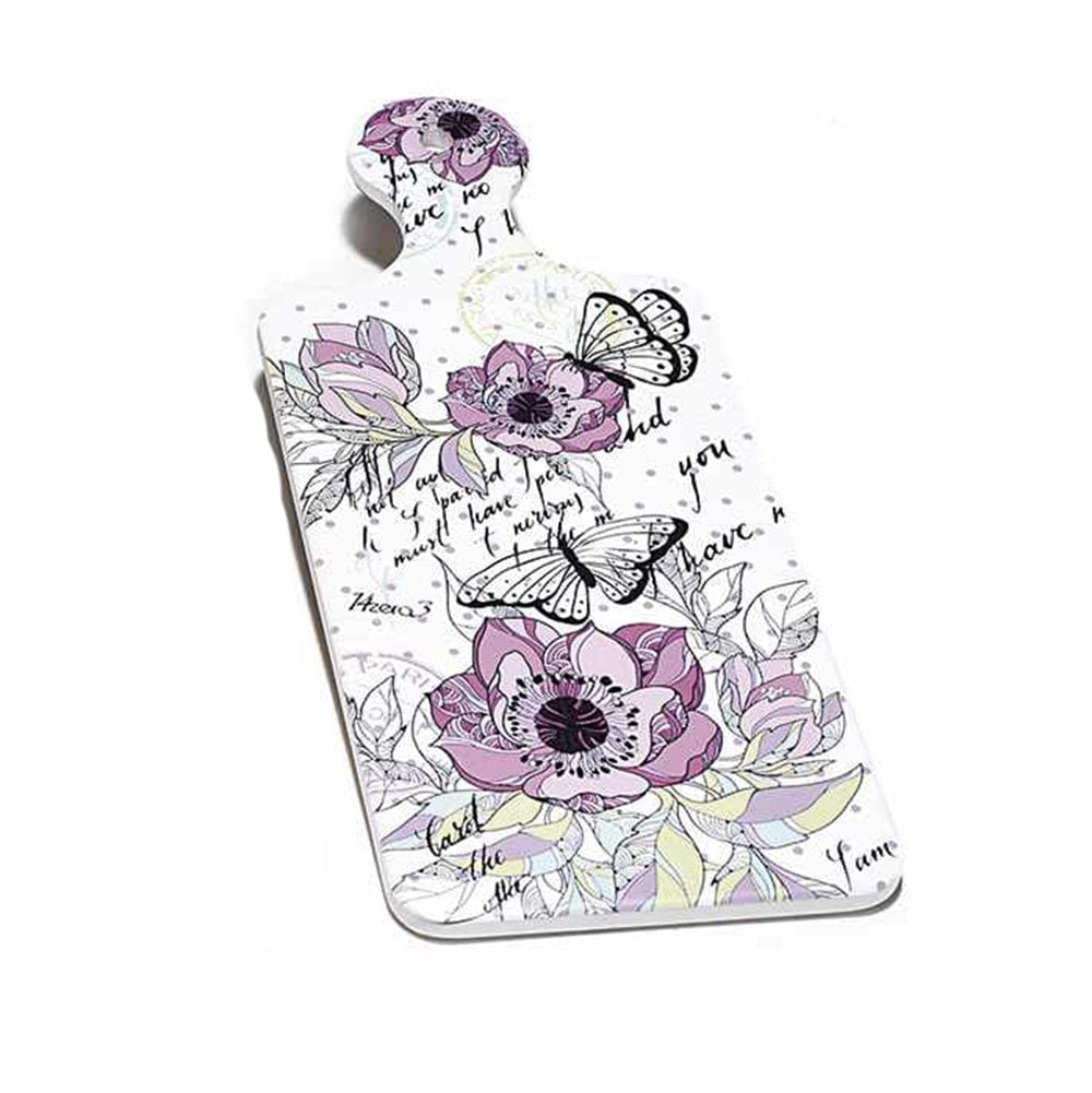 Sottopentola a tagliere in ceramica e tonalità Rosa Butterfly Art from italy (2567073)