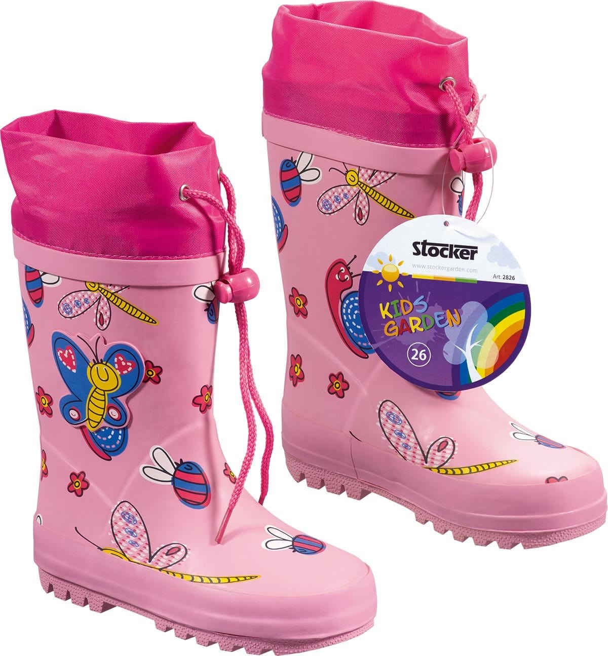 Stivali Bambina Rosa con Farfalle - Stocker Stocker (2498700)