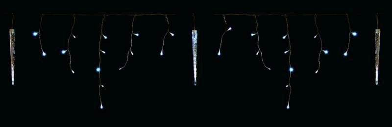 Tenda luminosa Led con ghiaccioli ed effetto nevicata da esterno XmasKing (2499076)