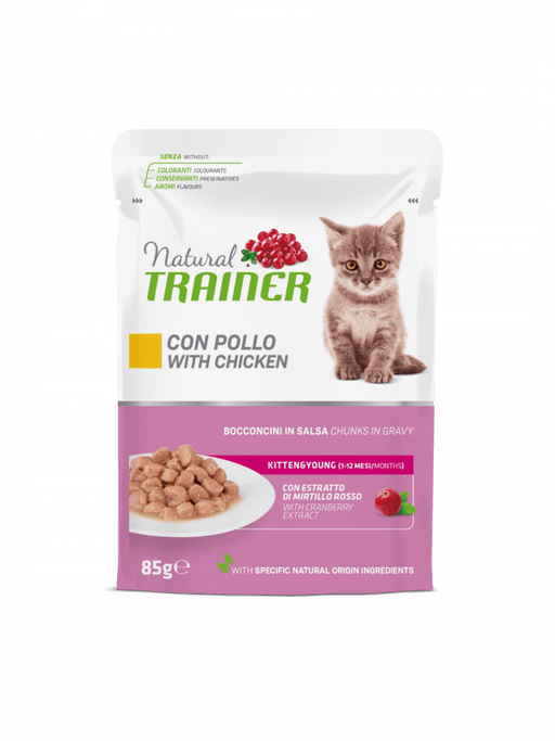 Trainer Natural Kitten & Young Pollo - 1 bustina 85 gr Natural Trainer (2499179)