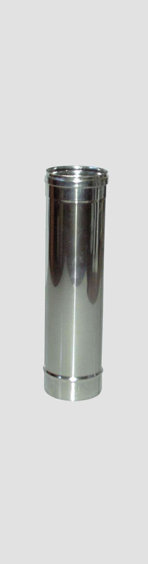 Tubo Diritto Inox AISI 304 per Stufe - Altezza 50 cm - Diametro  8 cm MillStore (2499315)