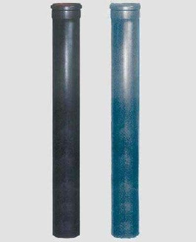 Tubo Porcellanato Pellet con Guarnizione - 8 cm x h  50 cm - Grigio Opaco MillStore (2499350)