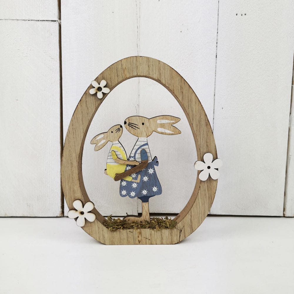 Uovo con Coniglietti - Decorazione Pasquale Art From Italy (2566450)