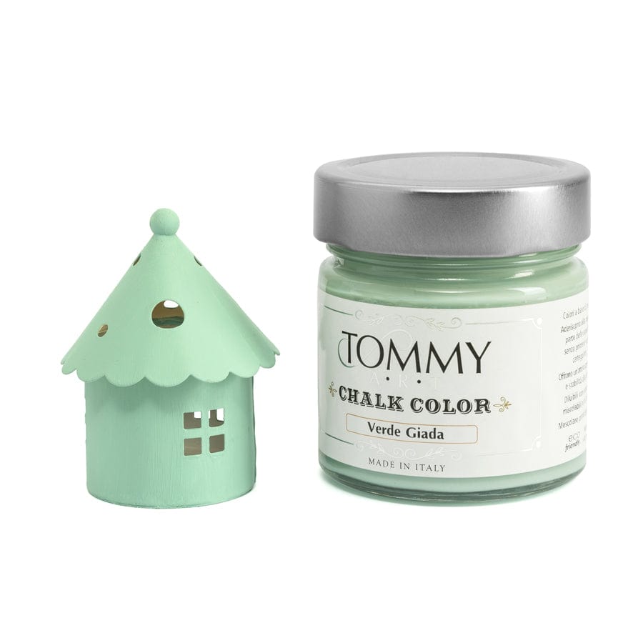 Vernice Shabby Chic Chalk Paint - Tommy Art Verde Giada / Ml. 200 Tommy Art