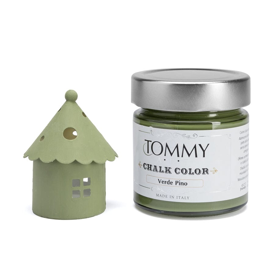 Vernice Shabby Chic Chalk Paint - Tommy Art Verde Pino / Ml. 200 Tommy Art