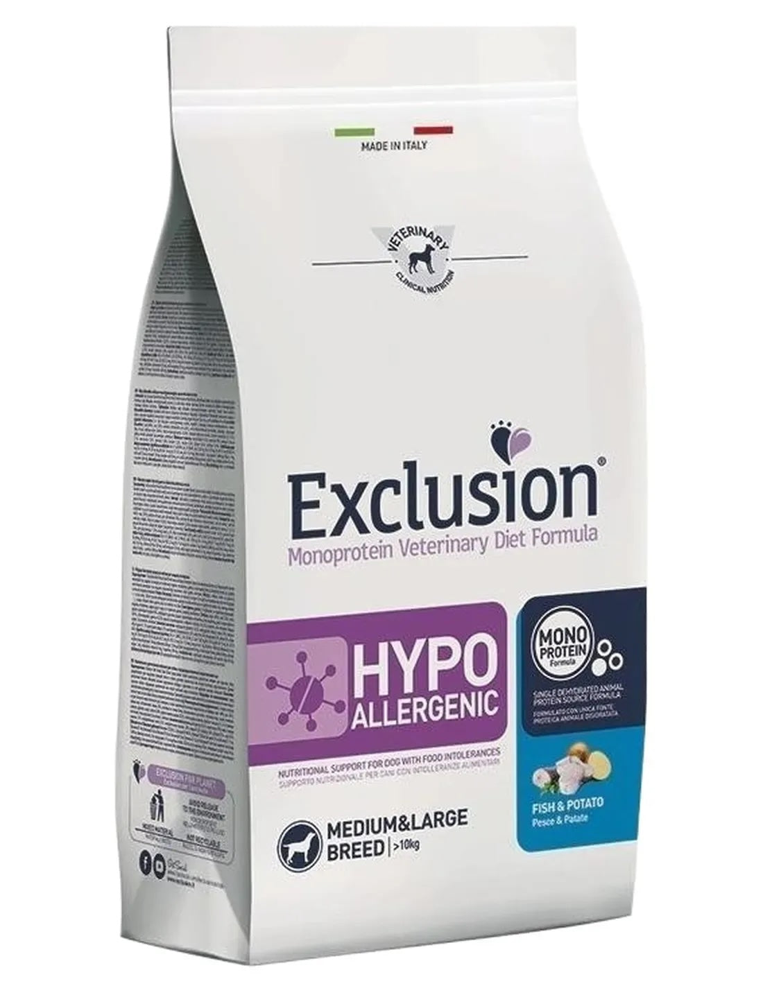 Hypoallergenic Pesce e Patate medium/large - crocchette cane - Exclusion Diet Formula