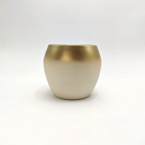 Vaso Caspo da interno Alice - Bianco e Oro MillStore (2499503)