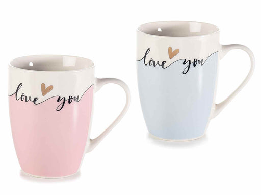 Tazza mugs porcellana con decoro cuore in oro vero MillStore (2564251)