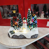 Scena Pupazzo di Neve con 14 Led per paesaggio invernale